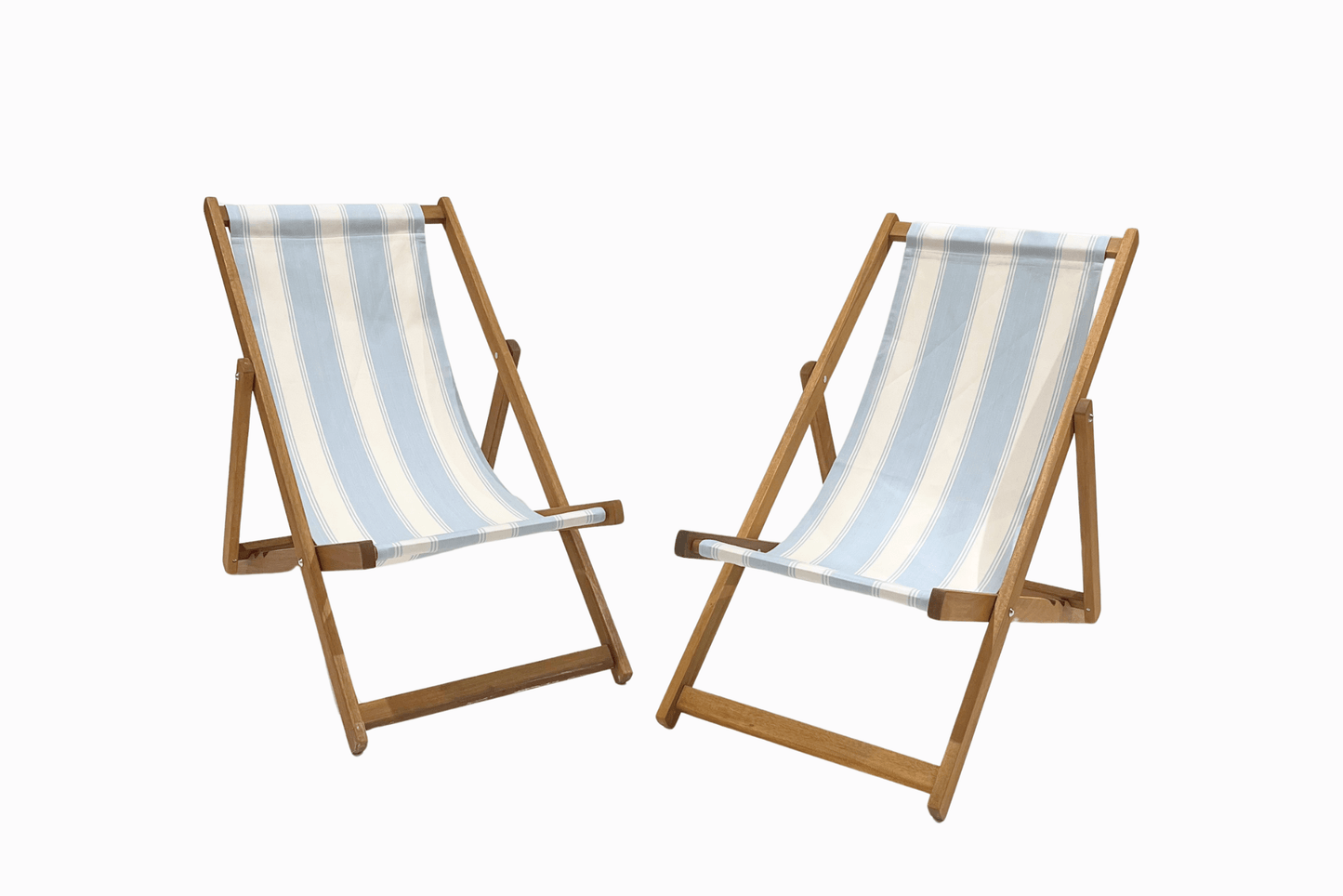 Powder Blue Stripe Deckchair