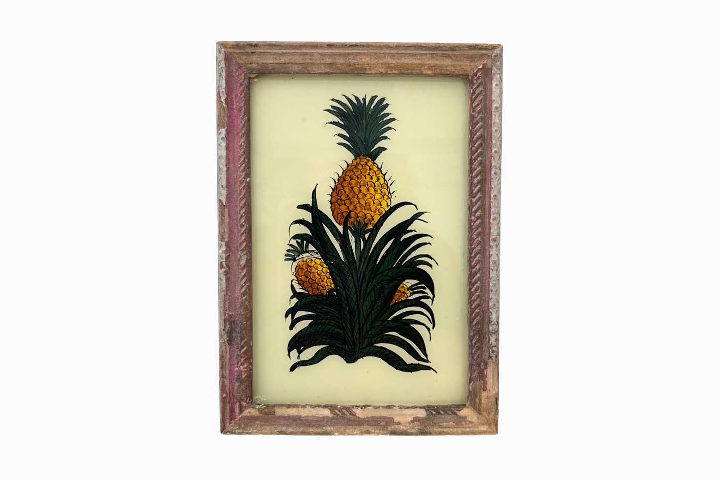 A Reverse Glass Painting of Pineapples (Small)