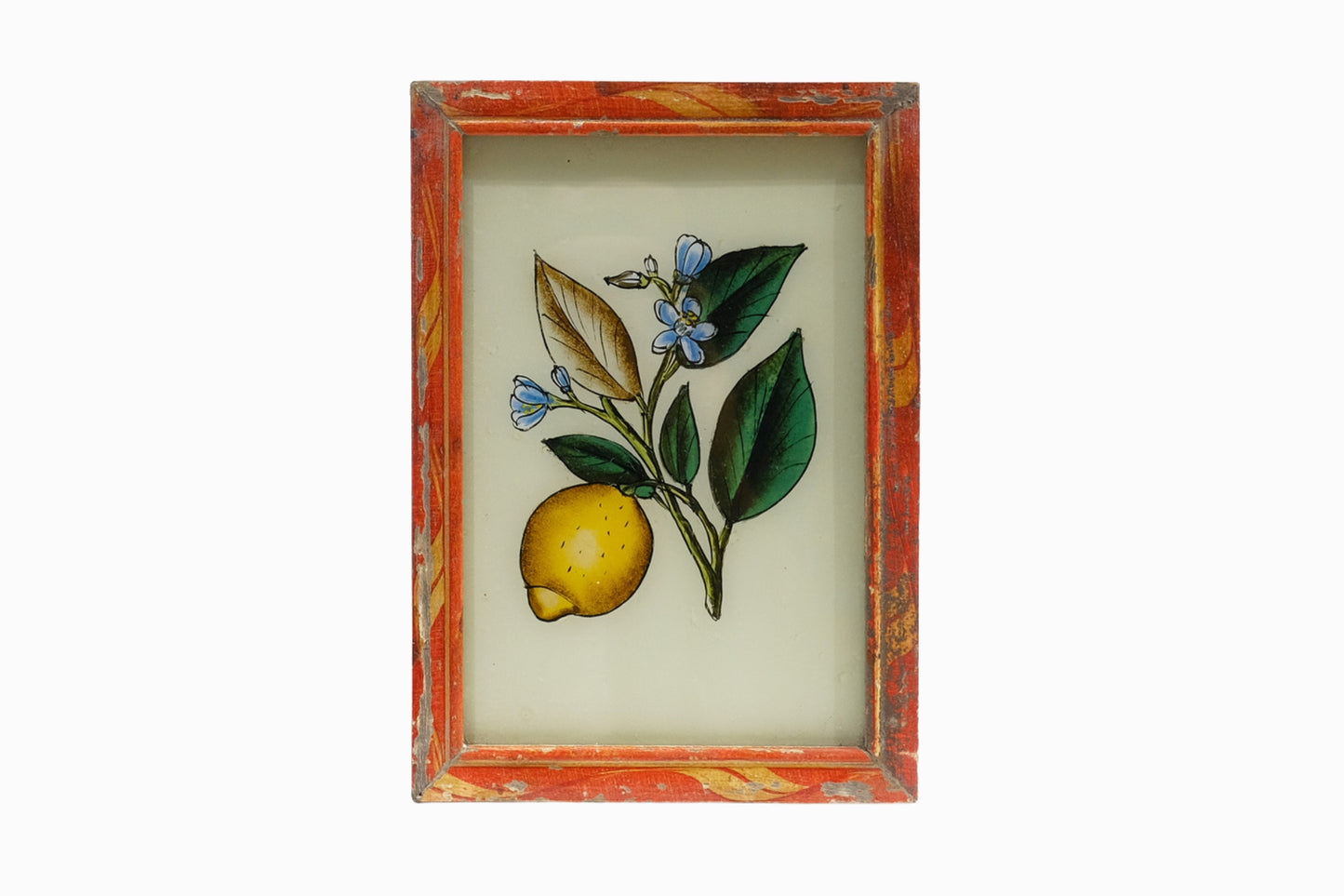 A reverse glass painting of a lemon (small)