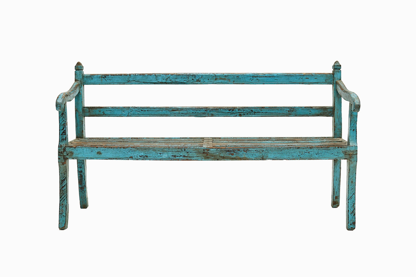 Vintage blue bench