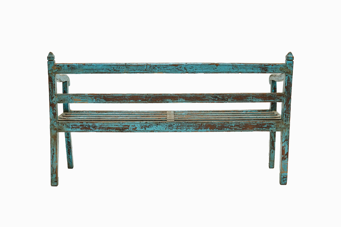 Vintage blue bench