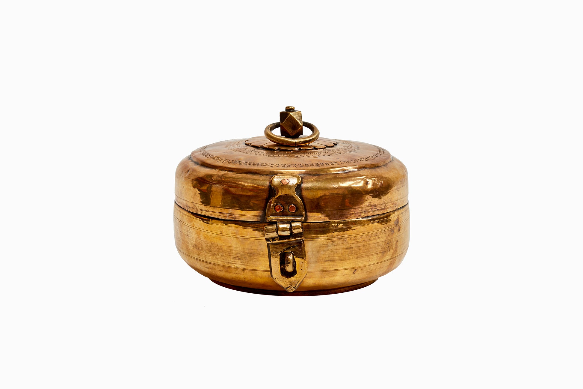 Brass chapati box large – Raj Tent Club Shop