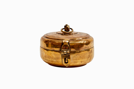 Brass chapati box large