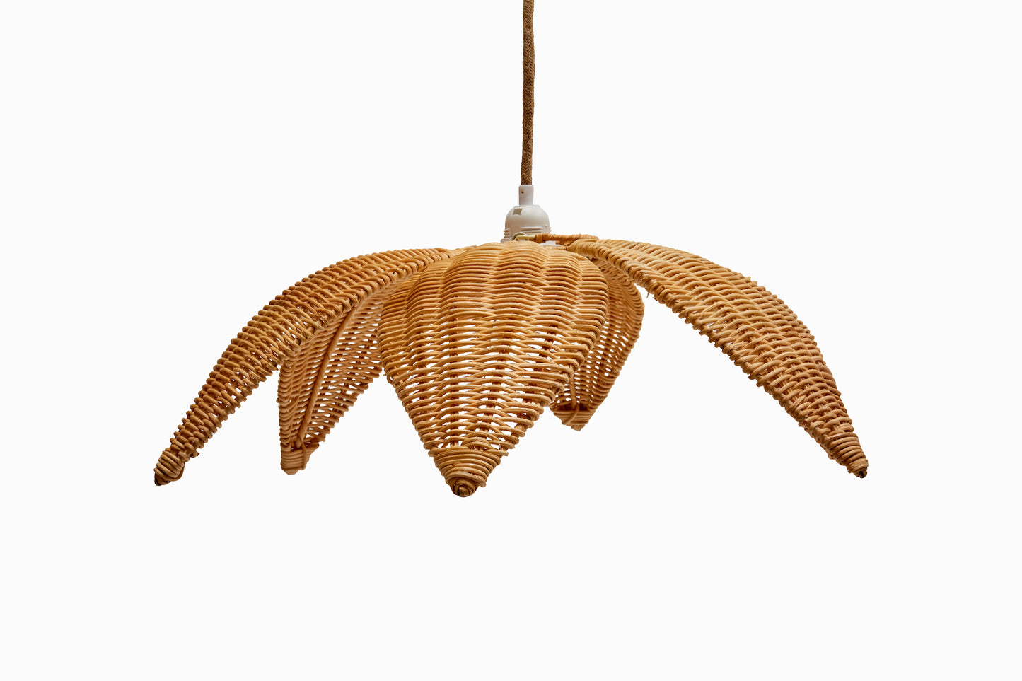 Rattan flower lamp shade small