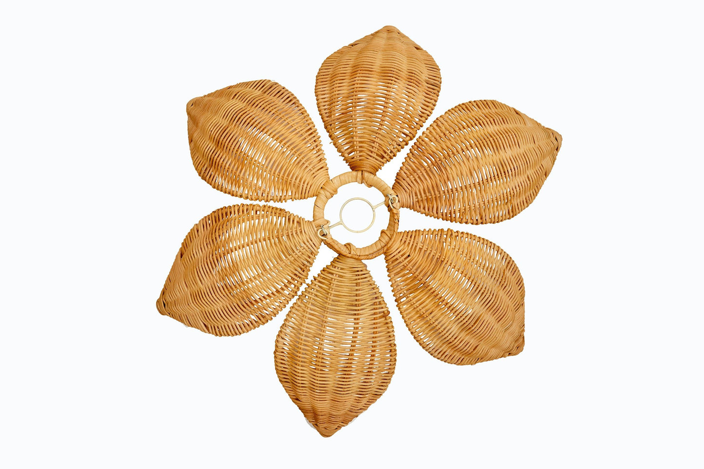 Rattan flower lamp shade small