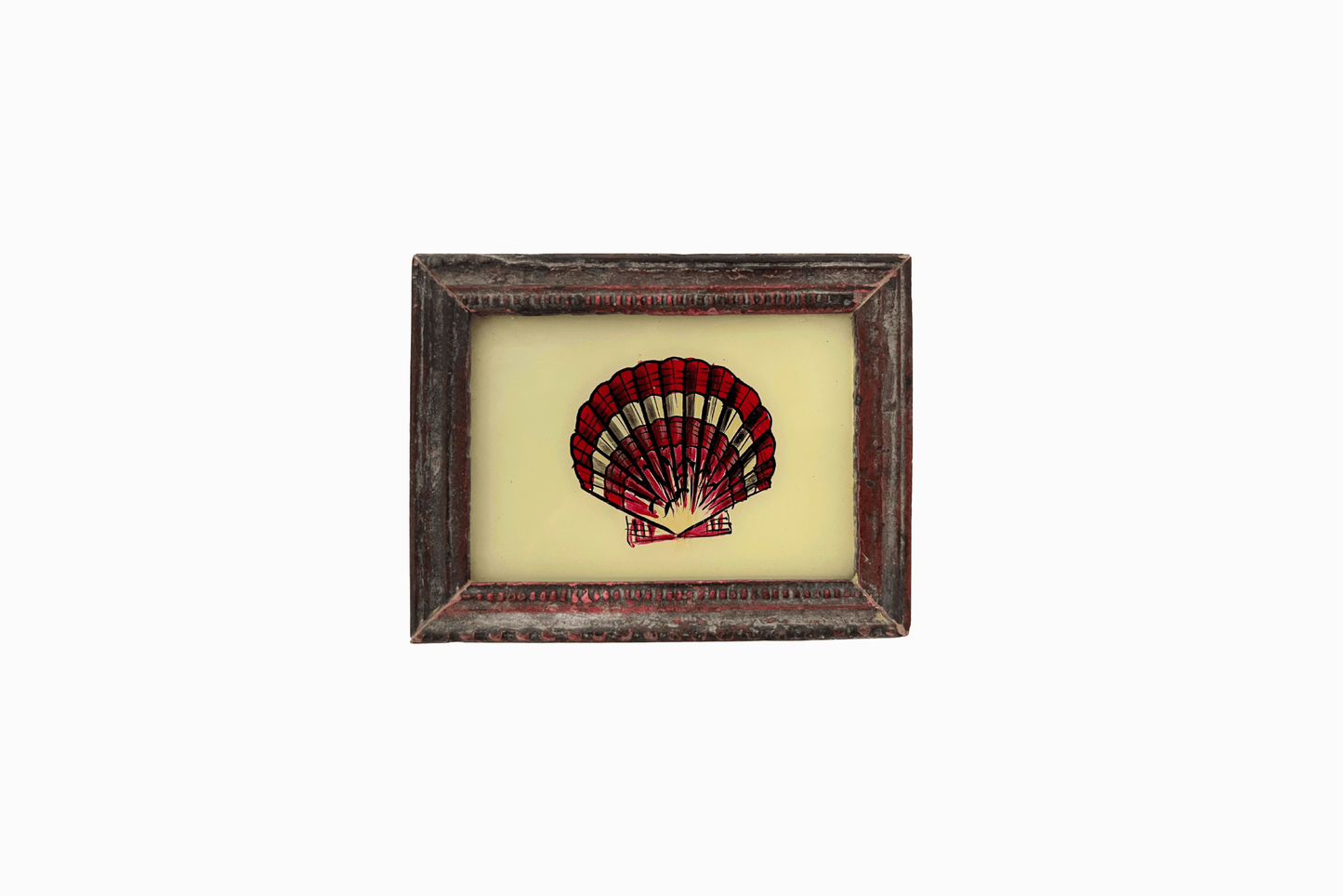 A Reverse Glass Painting of a Scallop (Extra Small)