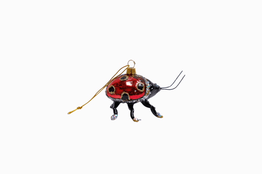 Ladybird Decoration (Red/Silver)