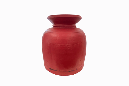 Mango Wood Painted Pot 1