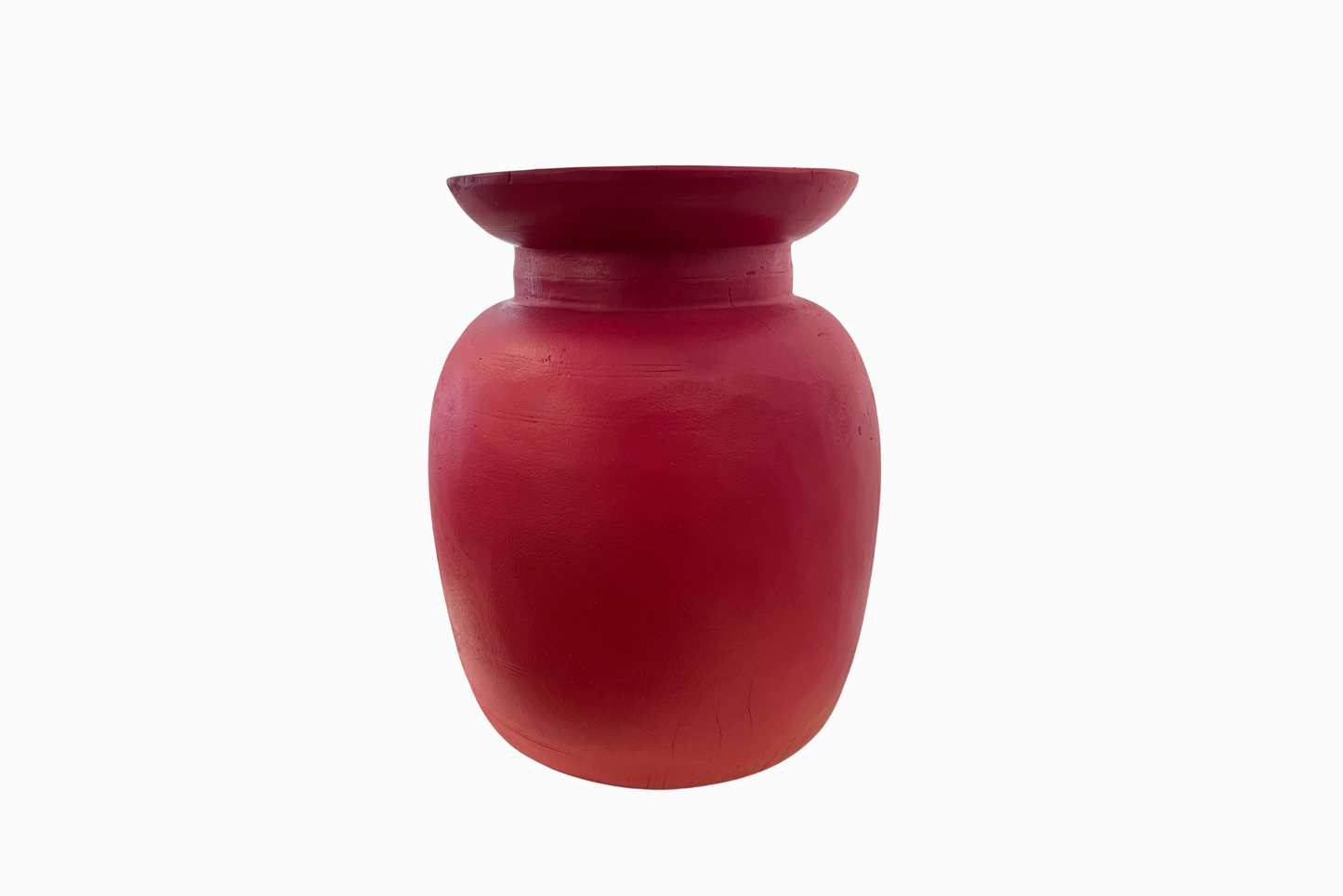 Mango Wood Painted Pot 2