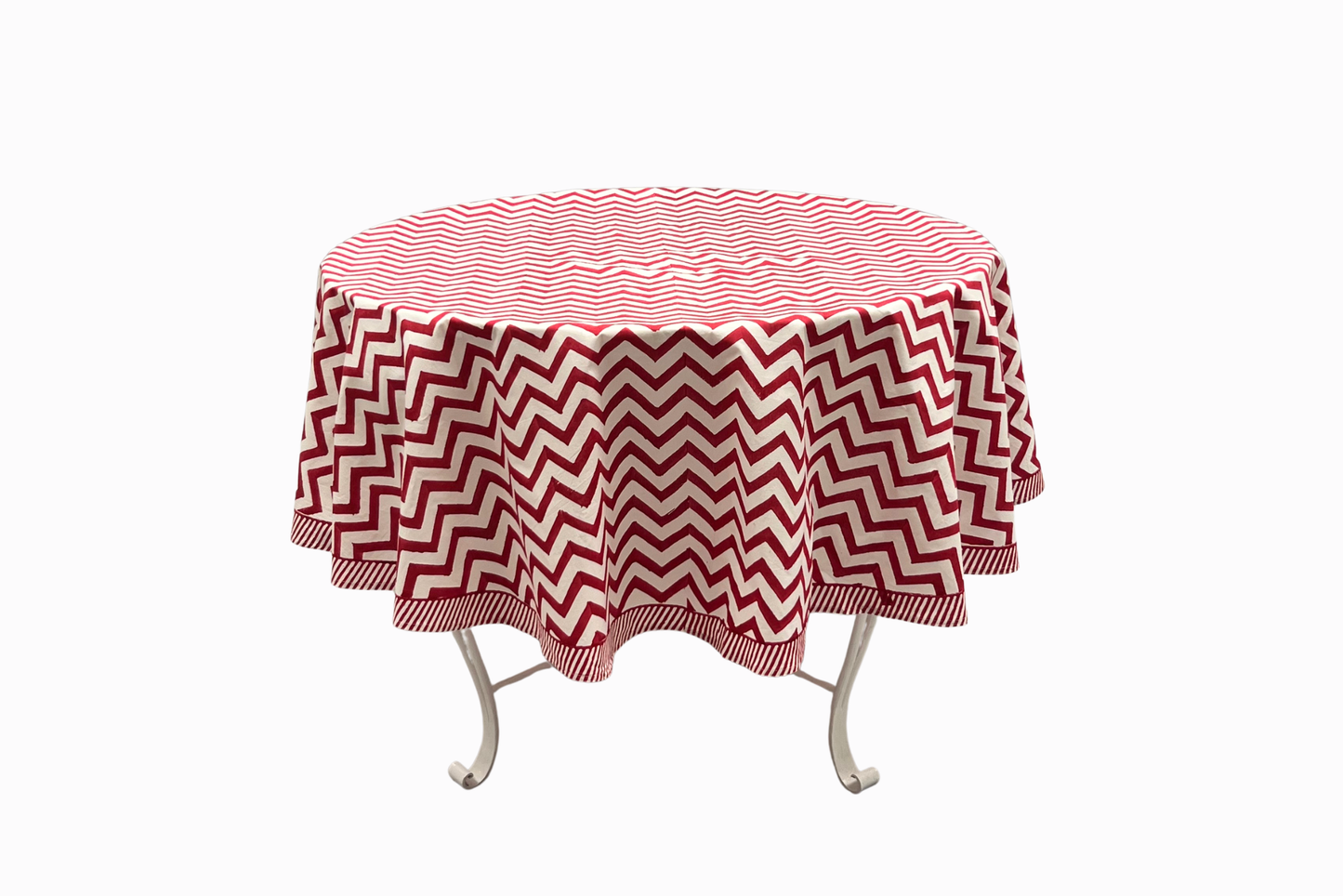 Mantel de algodón TC5 con estampado de bloques de granados 