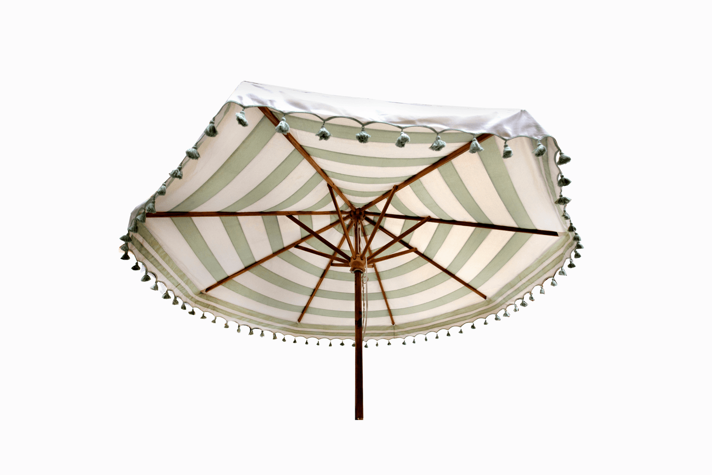 3m green and cream stripe sunshade