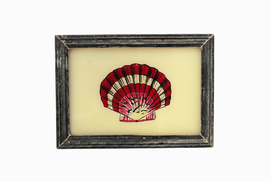 A Reverse Glass Painting of a Scallop (Small)