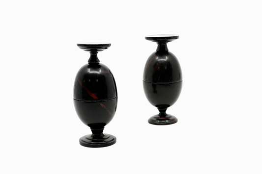 Pair of Vintage travel egg cups