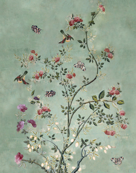 Metal Frame Raj 2m Wall - Chinoiserie