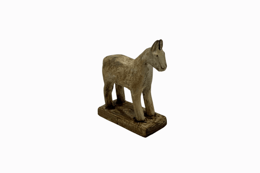 White painted small wooden horse 1