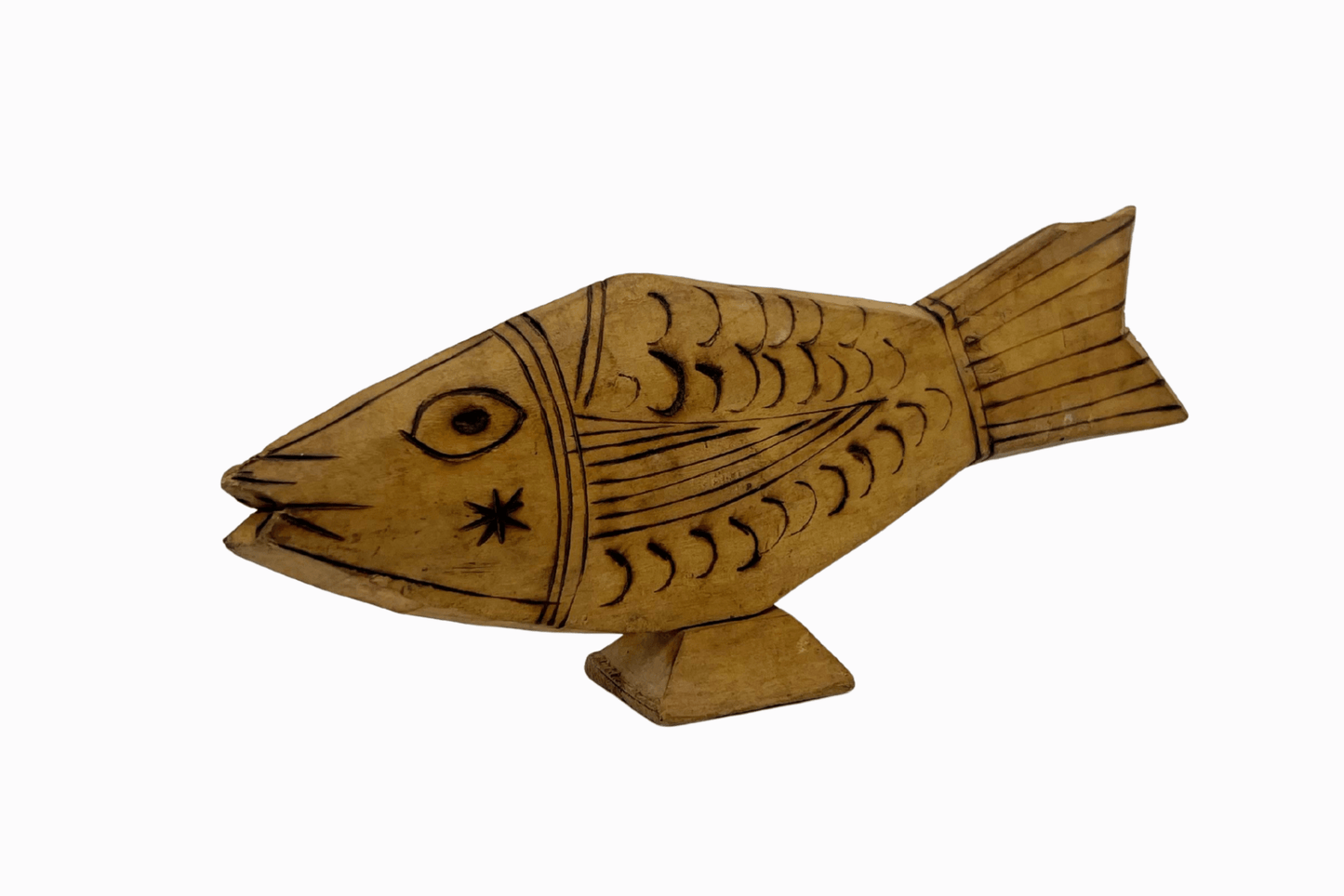 Indian Hand Carved Fish 1