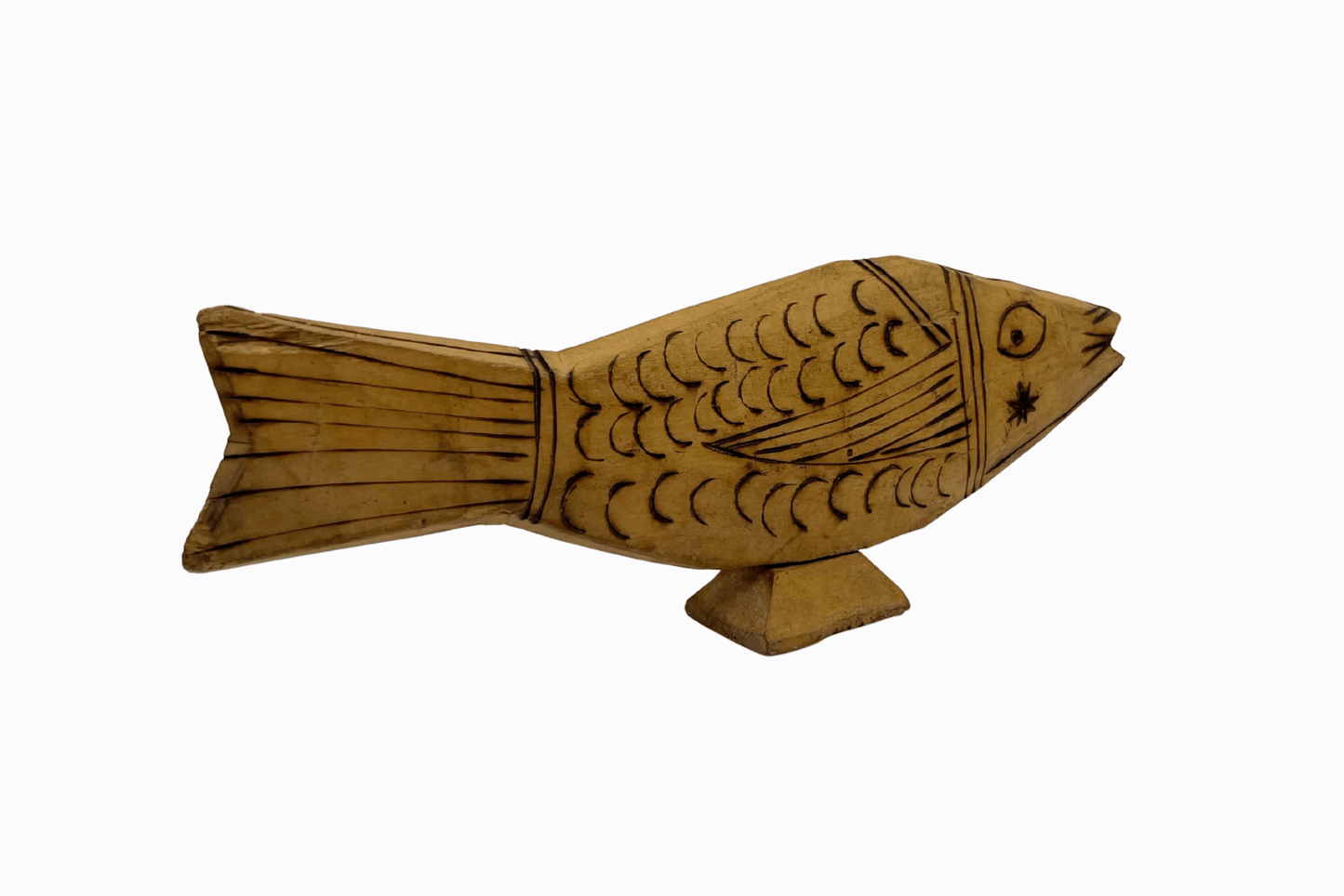 Indian Hand Carved Fish 2