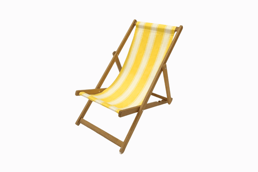 Yellow Stripe Deckchair