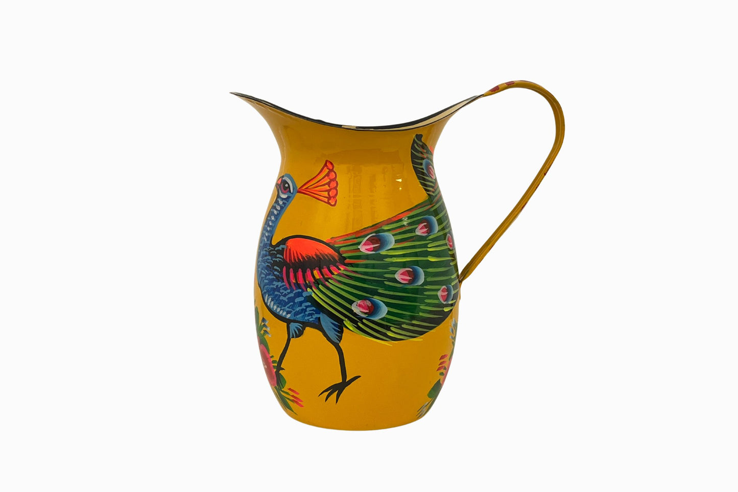Pakistani painted peacock jug