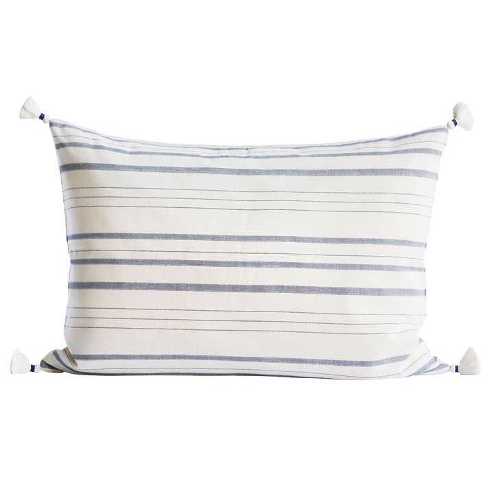 Viva Striped Cushion - Blue - 2 Shapes