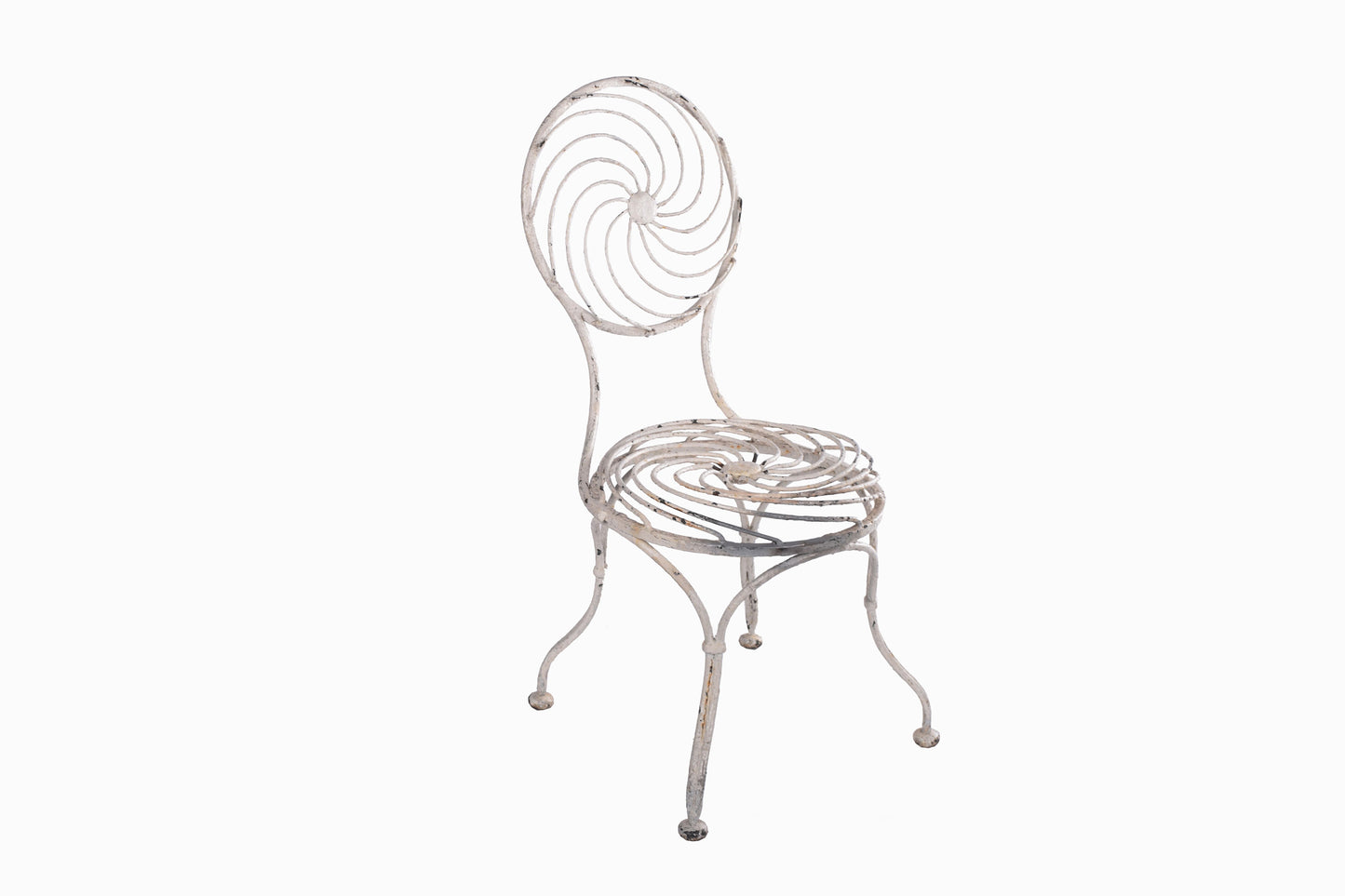 A WHITE REGENCY DIAPHRAGM CHAIR