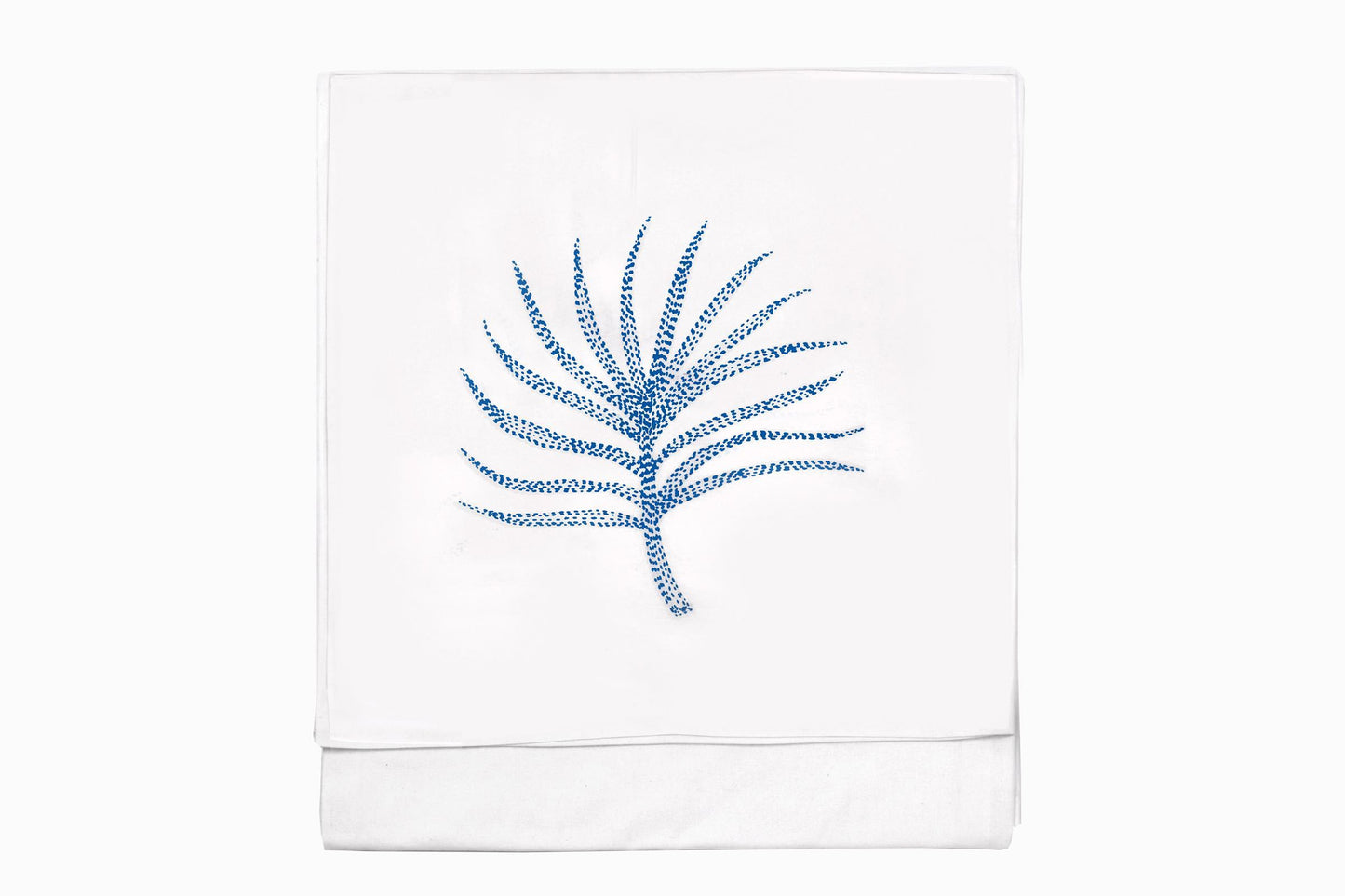COTTON TABLECLOTH EMBROIDERED FERN TC1