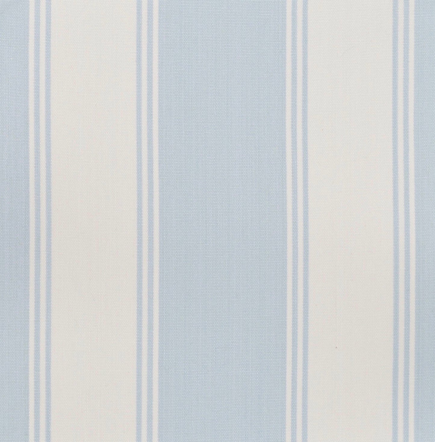 DAYBED PALM SPRINGS blanc, tissu à rayures bleu pâle et crème