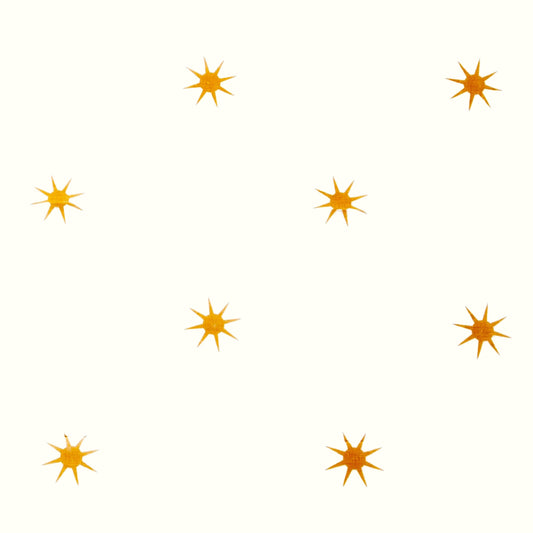 2.8m Pergola Drapes - Gold Star - Cream (4 Pairs)