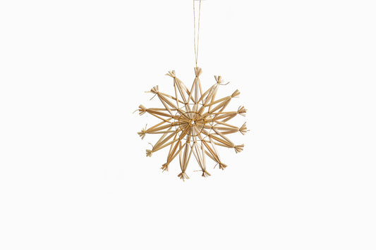 German Straw star decorations 10CM (Pack of 6)