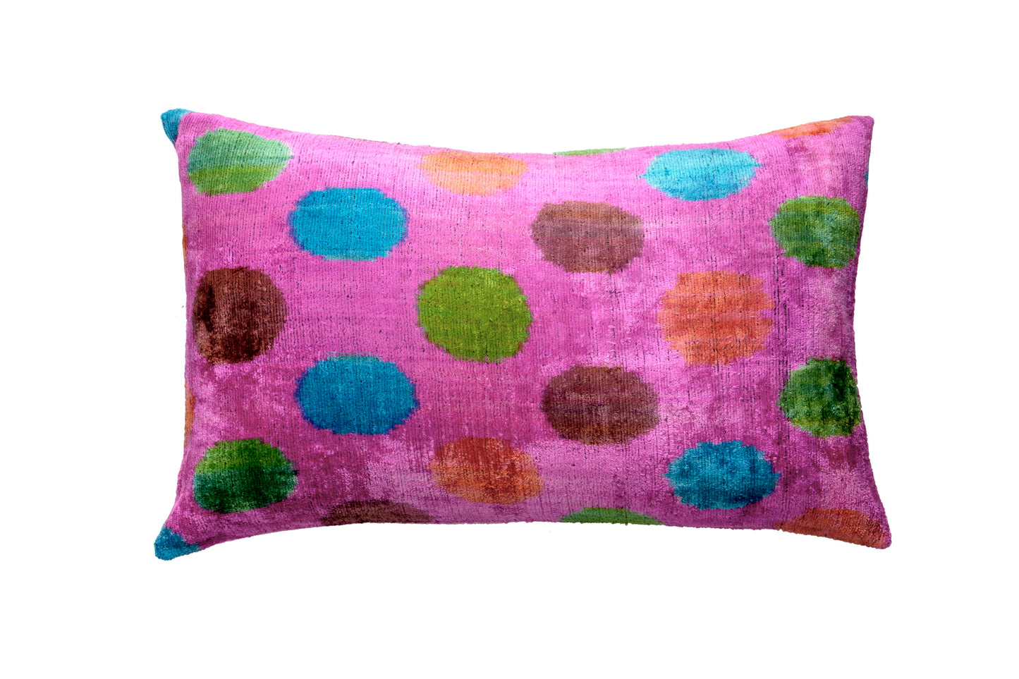 COUSSIN VELOURS DE SOIE IKAT Réf 221