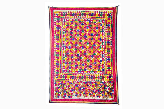 A colourful vintage Gujurati wall hanging WH23