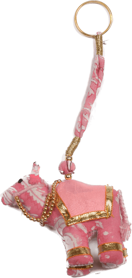 Small camel keyring - Pink