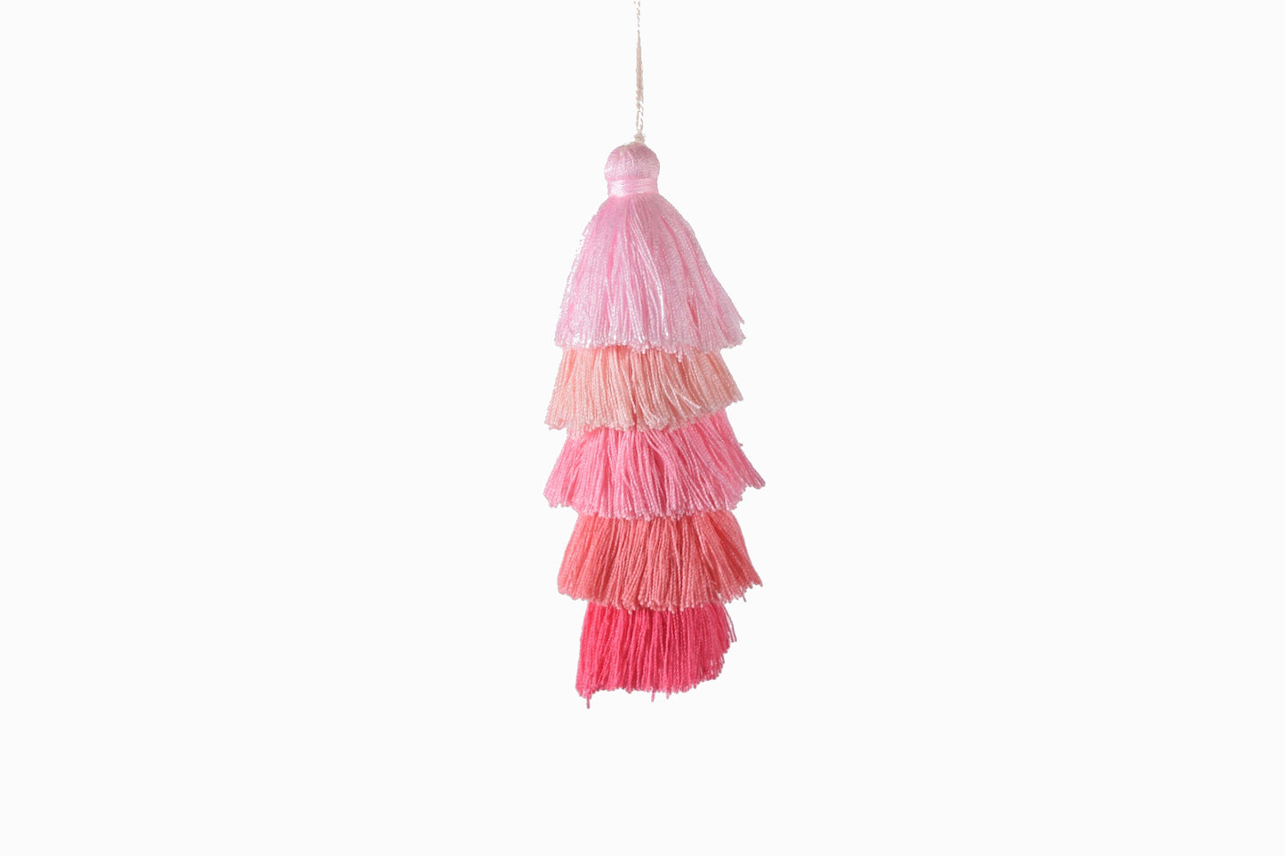 DECORACIONES BORLA POM POM TONOS ROSAS