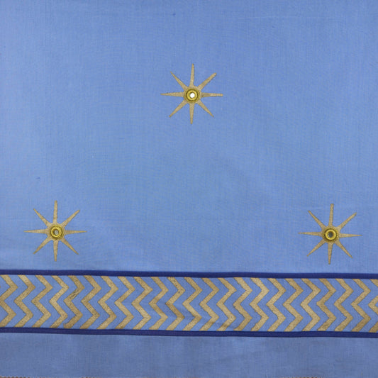 Bhurj Inner Canopy - Gold Star - Celeste Blue