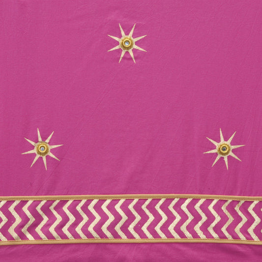 Traditional Raj Inner Canopy - Gold Star - Rani Pink