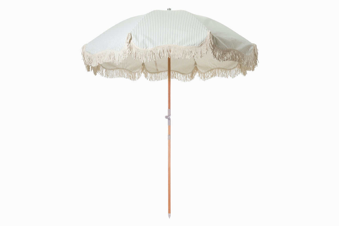 RIVIERA PARASOL RAYURE VERT MENTHE POIVRÉE