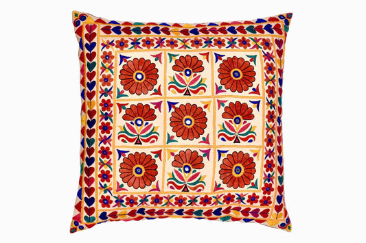 Embroidered Gujurati throw cushion Ref 4