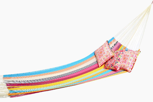 Multi colour stripe hammock