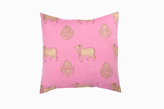 HOLY COW SQUARE PINK CUSHION