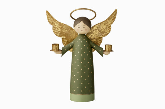 Holy angel candle holder