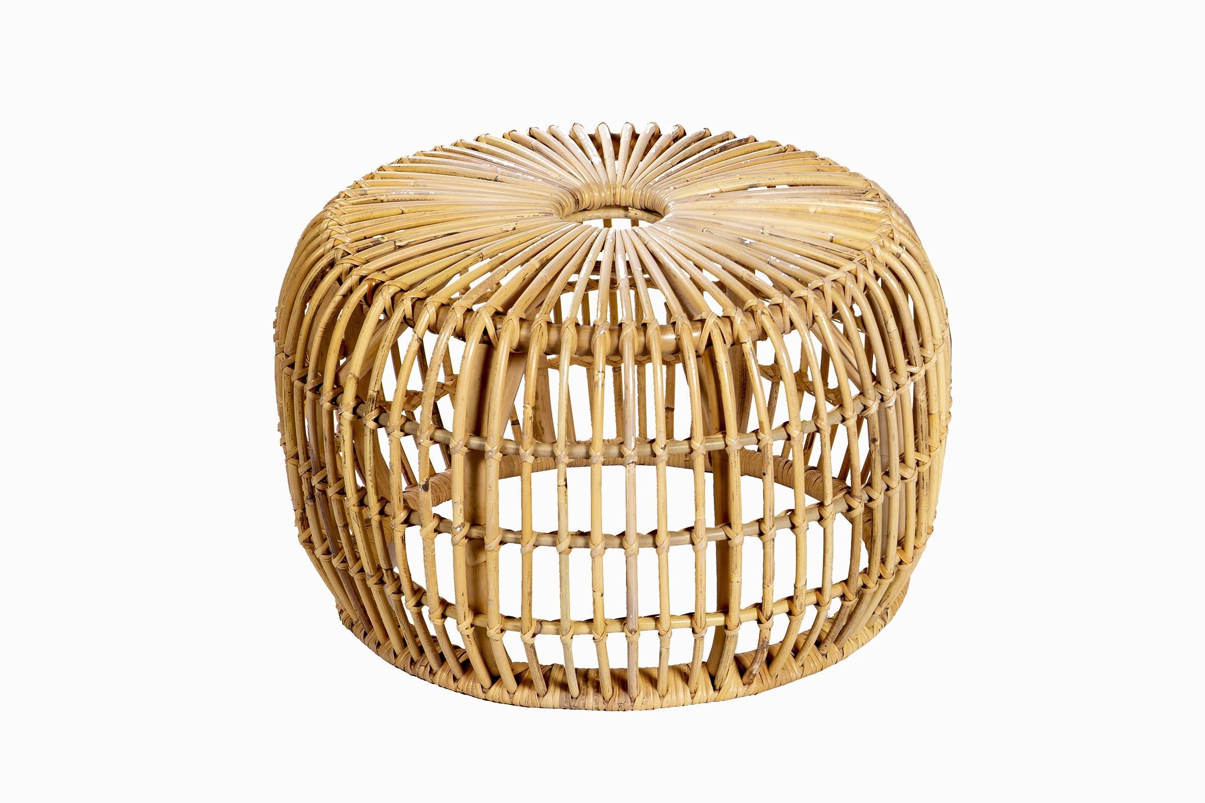 Rattan deals round stool