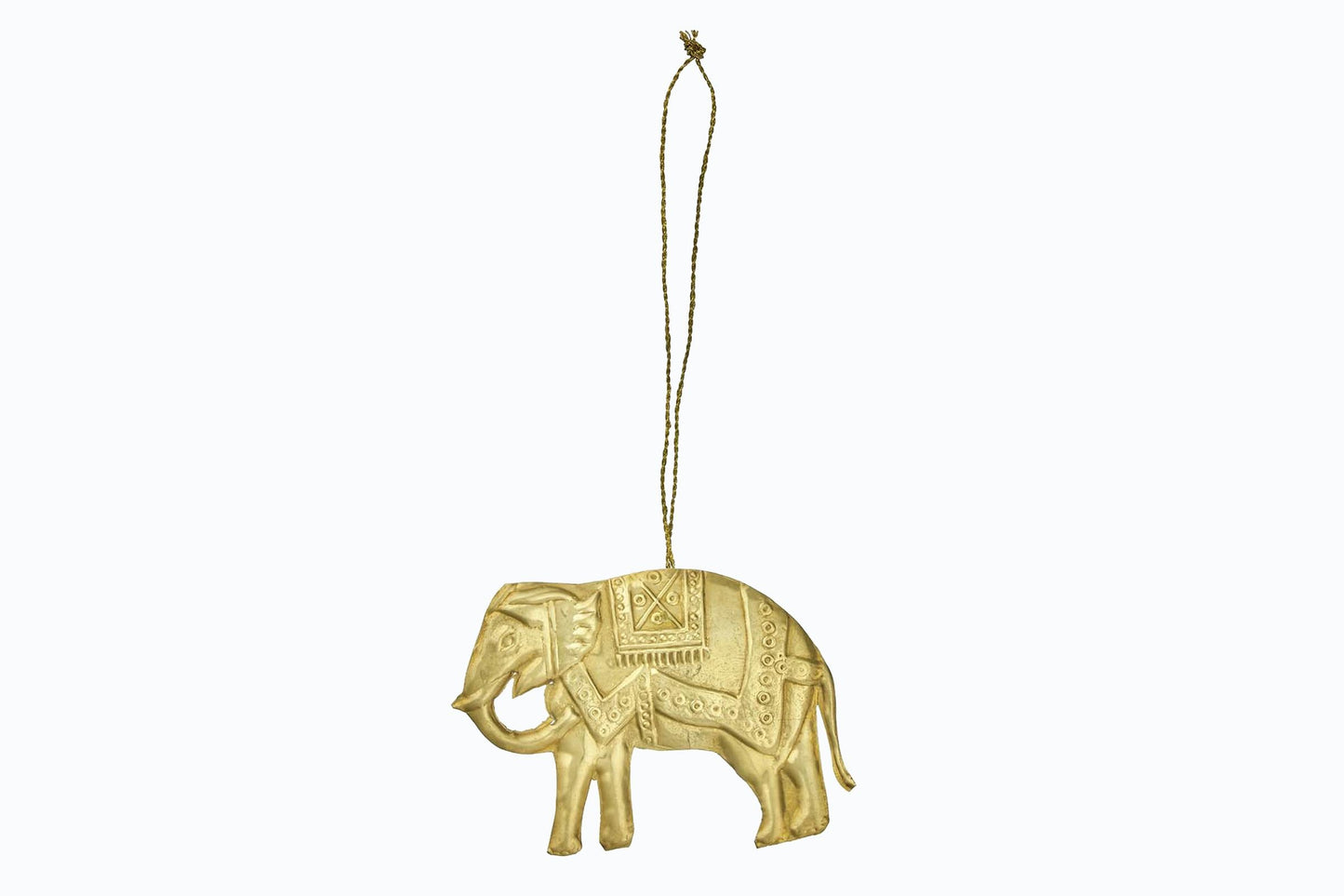GOLD METAL ELEPHANT DECORATION