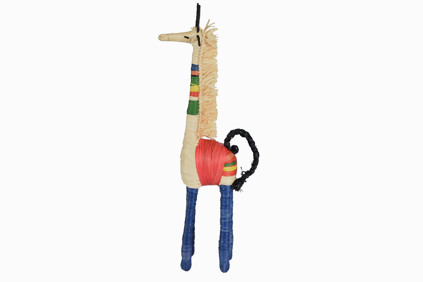 African raffia giraffe ornament