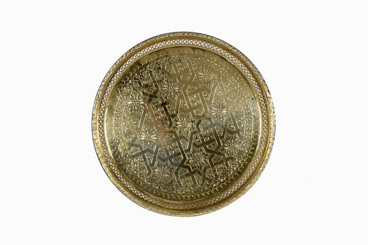 Moroccan brass tray MBT01
