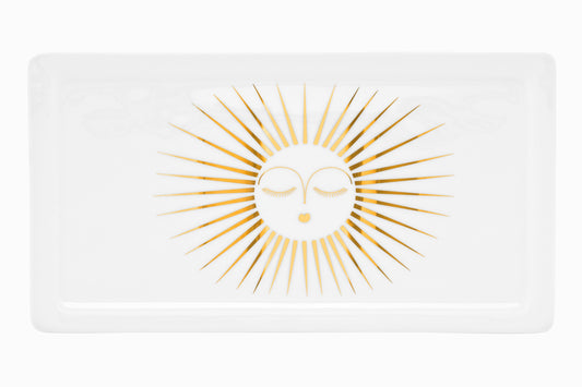 Plato rectangular de porcelana "Sunny"