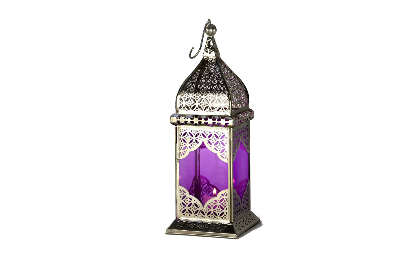 LANTERNE JAIPUR ARGENT VIOLET