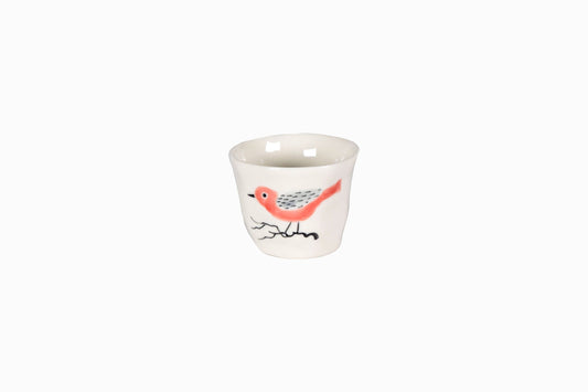 Small Vietnamese cup grey and pink bird