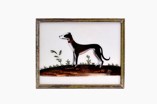 Indian glass painting of dog (large)