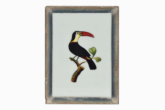 Indian glass painting of a toucan (large)