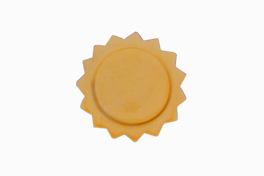 Assiettes soleil jaune 21,5 cm (Lot de 2)